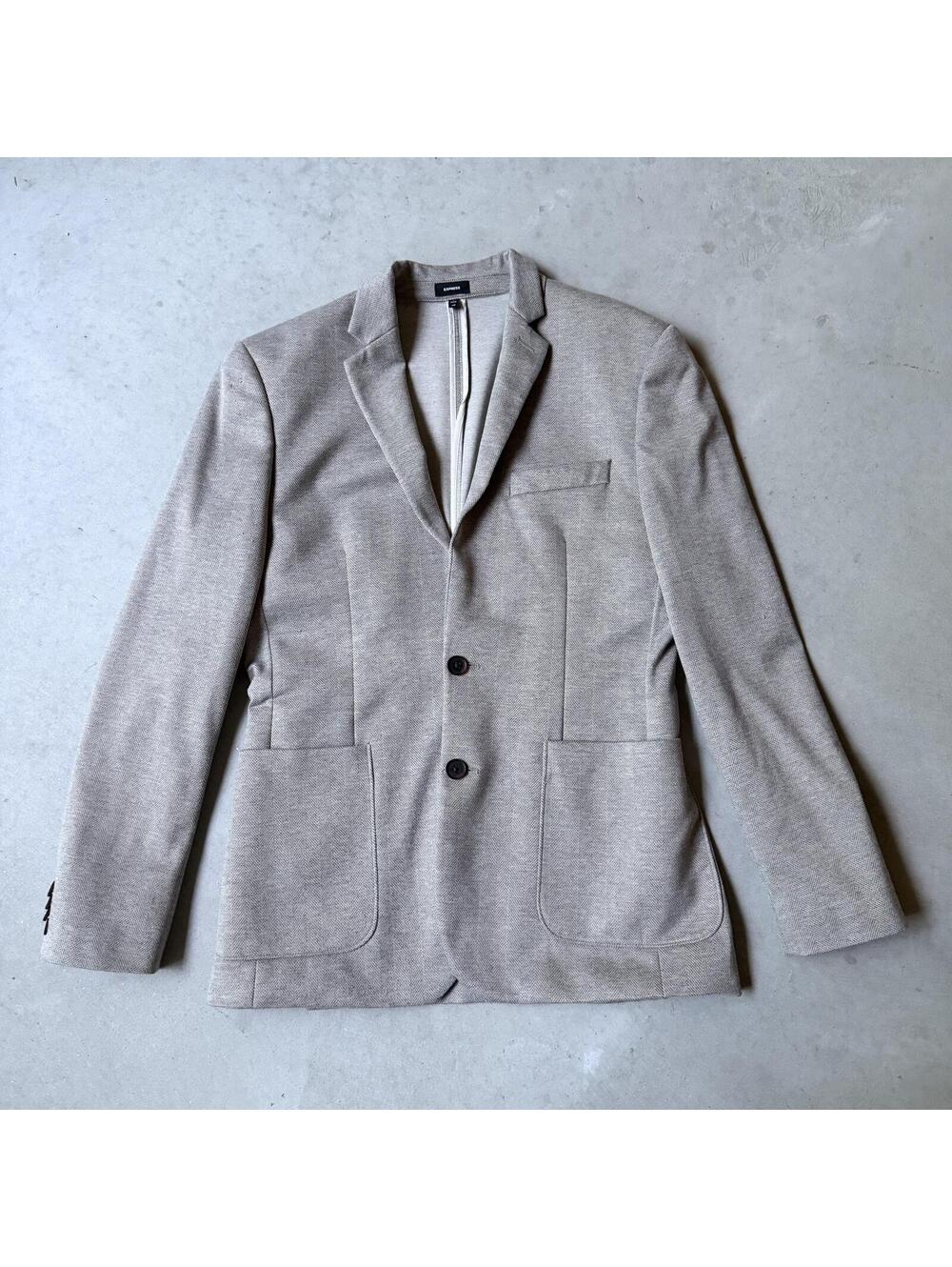 Express Blazer Suit Jacket 38R in Extra Slim Stretch Herringbone